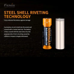 Fenix ARB-L21-5000U - USB 21700 Battery -Petromaxi Shop FENIX ARB L21 500U.5 59629.1667922553