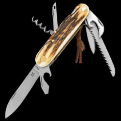 Fox Multipurpose Pocket Knife Stag 7 15 Fox Multipurpose Pocket Knife Stag 7 -Petromaxi Shop FOX 226 7 SCE03 36470.1678276057