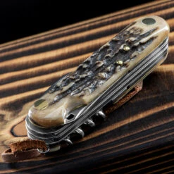 Fox Multipurpose Pocket Knife Stag 8 -Petromaxi Shop FOX 2268 SCE.1 95964.1678276555