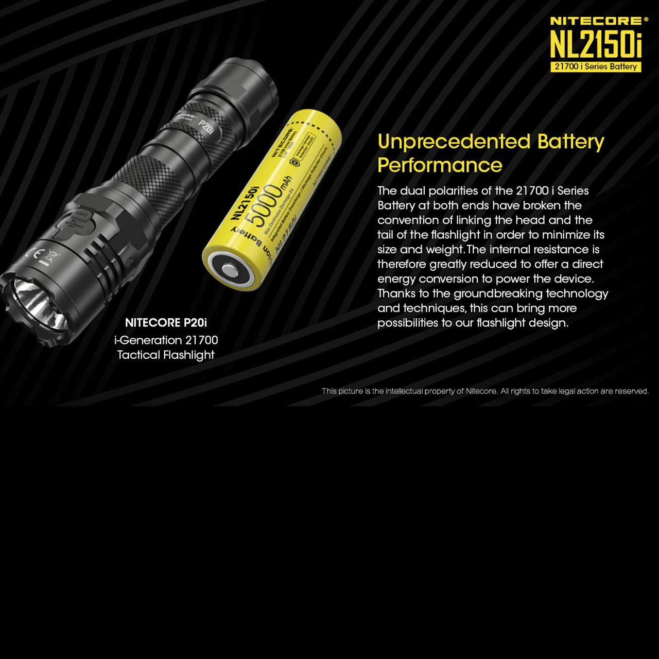 Nitecore 21700 I Series Li-ion Battery 5000mAh NL2150i 6 Nitecore 21700 I Series Li-ion Battery 5000mAh NL2150i - Image 4