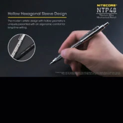 Nitecore NTP48 Titanium Mechanical Pencil -Petromaxi Shop NITECORE NTP48det3 22200.1597830222