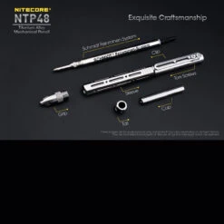 Nitecore NTP48 Titanium Mechanical Pencil -Petromaxi Shop NITECORE NTP48det5 25621.1597830222