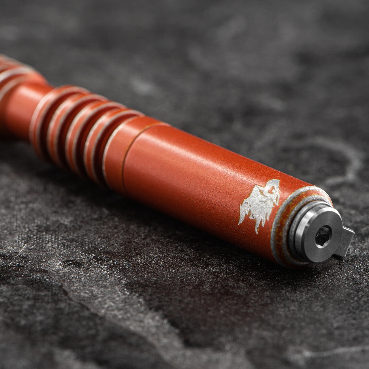 Hinderer Investigator Spiral Aluminium "Battled" Orange 4 Hinderer Investigator Spiral Aluminium "Battled" Orange - Image 2