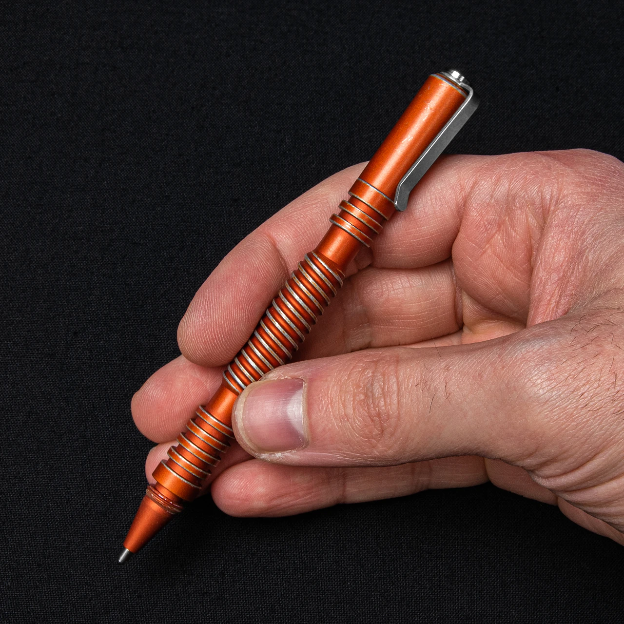 Hinderer Investigator Spiral Aluminium "Battled" Orange 8 Hinderer Investigator Spiral Aluminium "Battled" Orange - Image 6