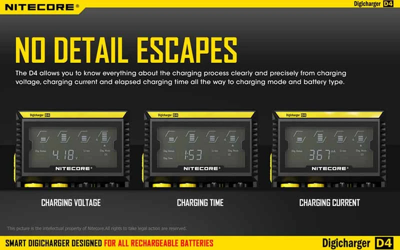 Nitecore Digicharger D4 EU 3 Nitecore Digicharger D4 EU
