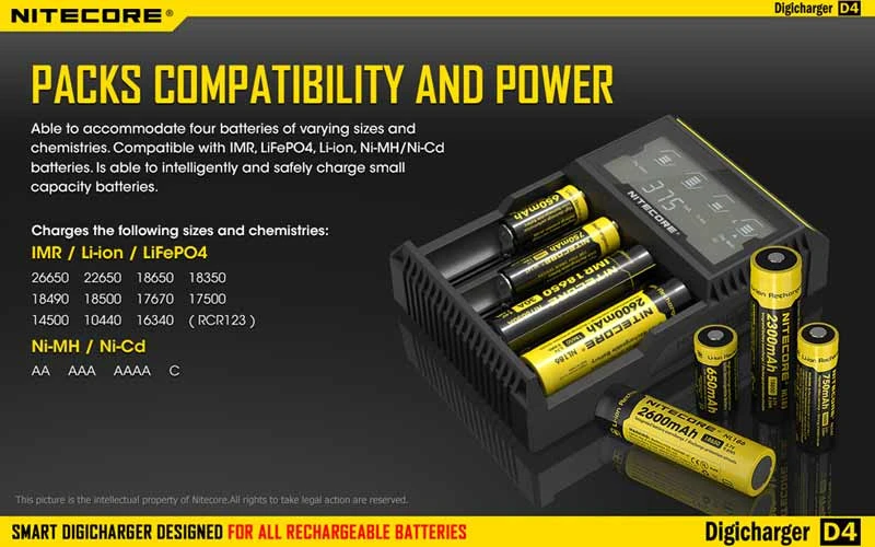 Nitecore Digicharger D4 EU 4 Nitecore Digicharger D4 EU - Image 2